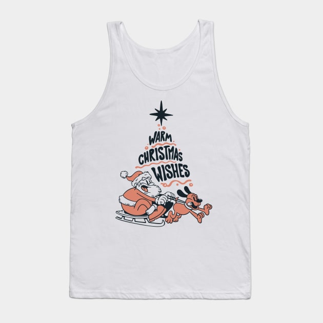 Santa Christmas Wish Warm for Man, Woman Who Love Christmas Lover Family Gift Tank Top by anubis1986